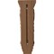 Ekena Millwork 6"W x 7 1/2"D x 18"H Extra Large Acanthus Wood Corbel, Mahogany CORW06X08X18ACGM - alternate 3